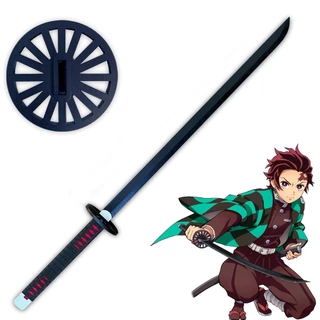 Nichirin do Tanjiro Kamado Demon Slayer 95cm Para Cosplay Sem Bainha