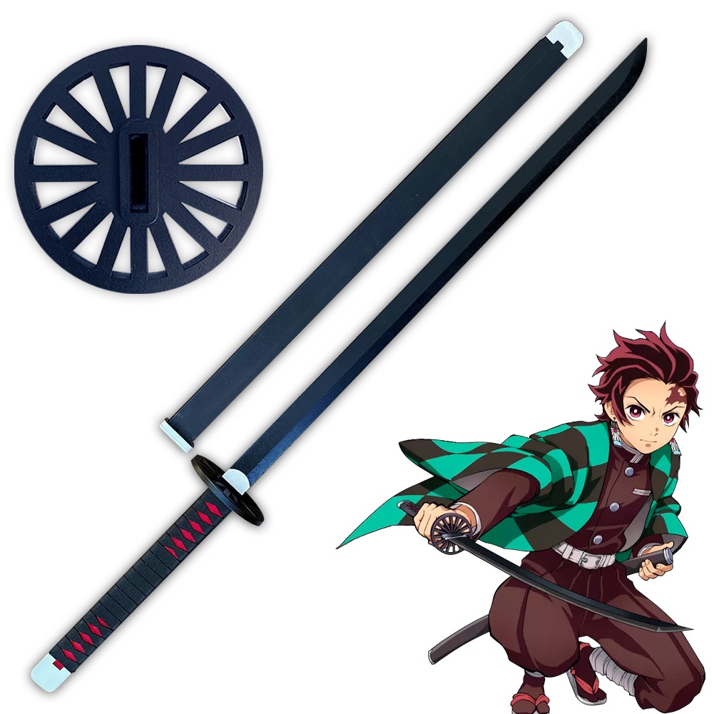 Nichirin do Tanjiro Kamado Demon Slayer 95cm Para Cosplay