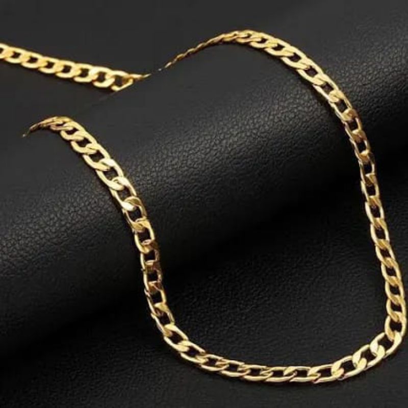 corrente elo grumet banhada a ouro 18k | Shopee Brasil