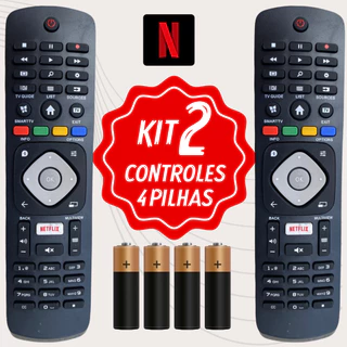 Controle Remoto Tv Philips Smart com Netflix 8049/7276