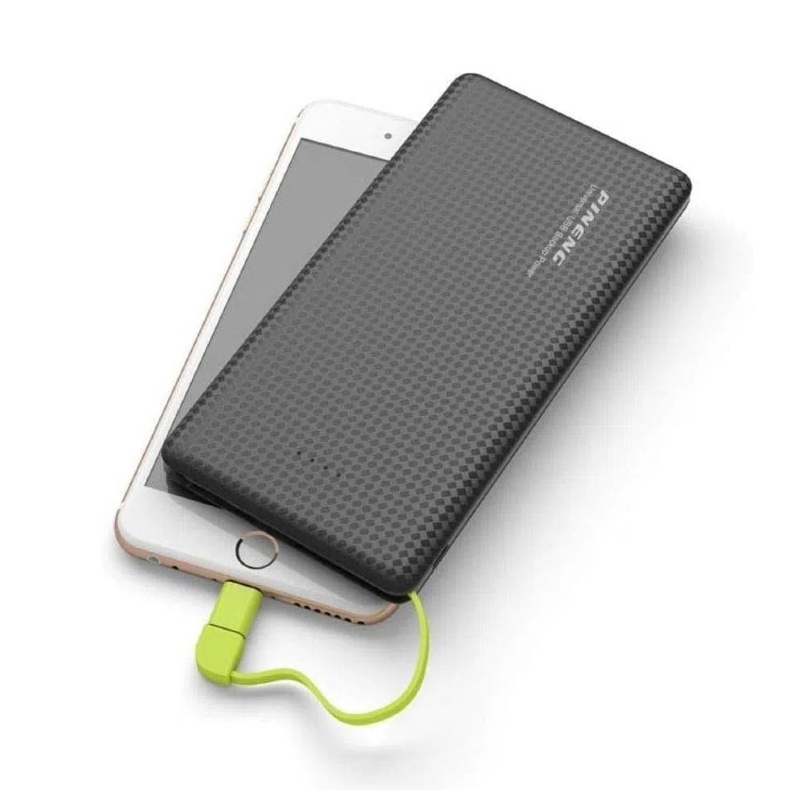 Carregador Portátil Pineng Power Bank 10.000mah,5000mah com adaptador iPhone,V8