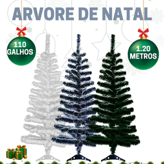 Arvore de natal verde Nevada Neve grande 1.20 metros promoção de natal final do ano Branca