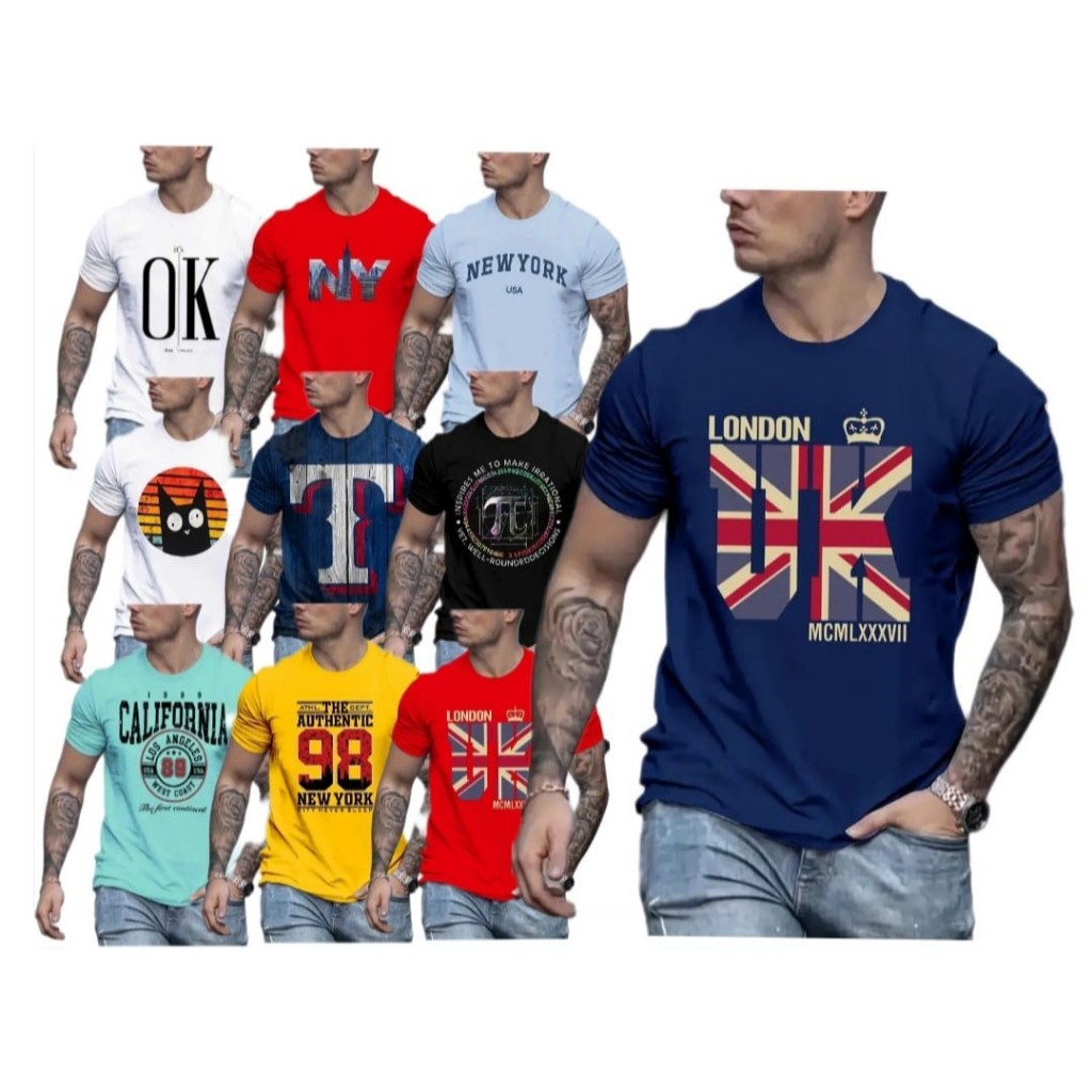 kit´s Camisetas Variadas(Cores e Estampas Variadas) Unissex para seu uso diário(Esportivas,Casuais,Retro)