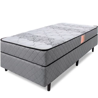Cama Box Colchão Solteiro Ortopédico Firme Espuma D33 Antialérgico Certificado BF Colchões