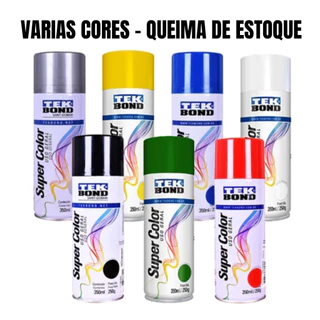 Spray Super Color Tekbond Uso Geral 350ml/250g-ideal para papel-madeira-ferro e artesanato - Queima de Estoque