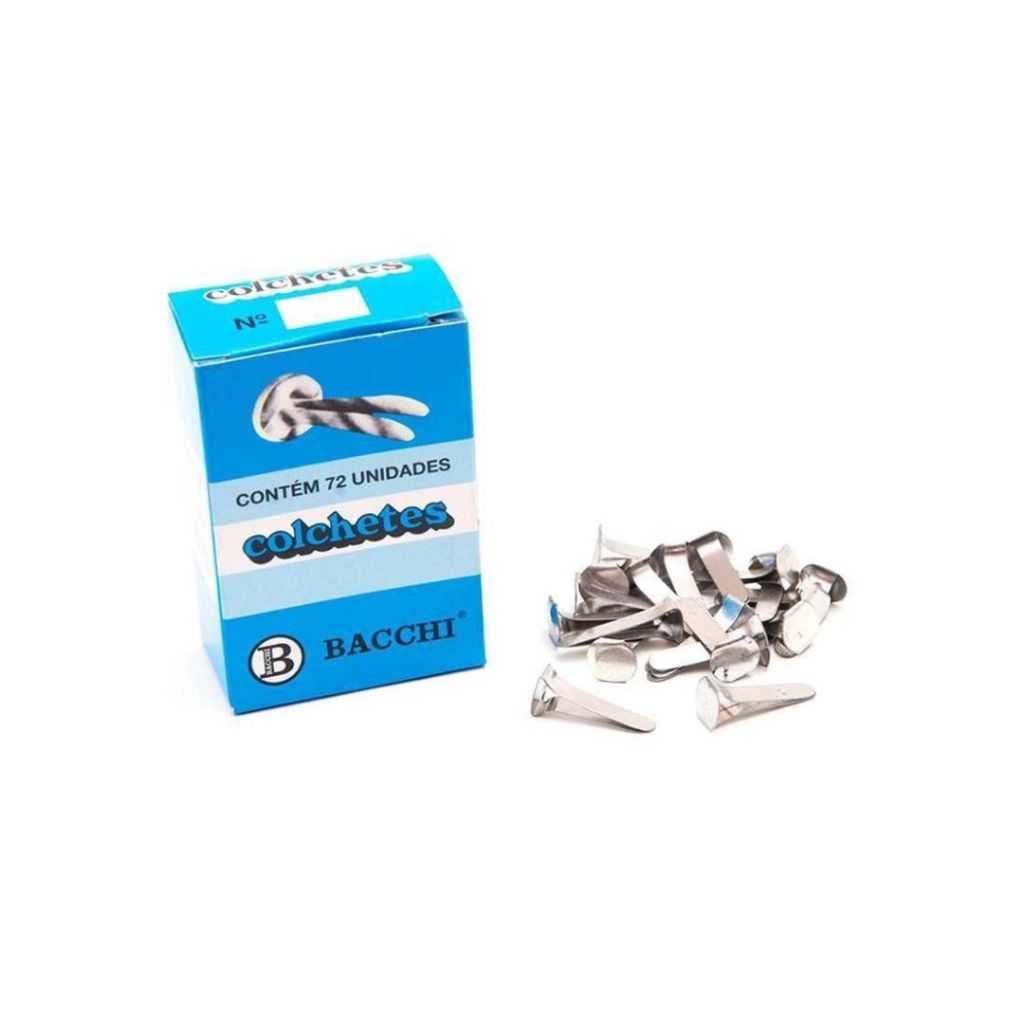 Colchetes Latonados N° 6 com 72 Unidades - Bacchi | Shopee Brasil
