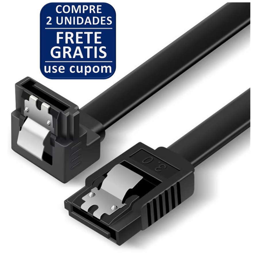 Cabo De Dados Sata 3.0 6gb/s 40cm Com trava