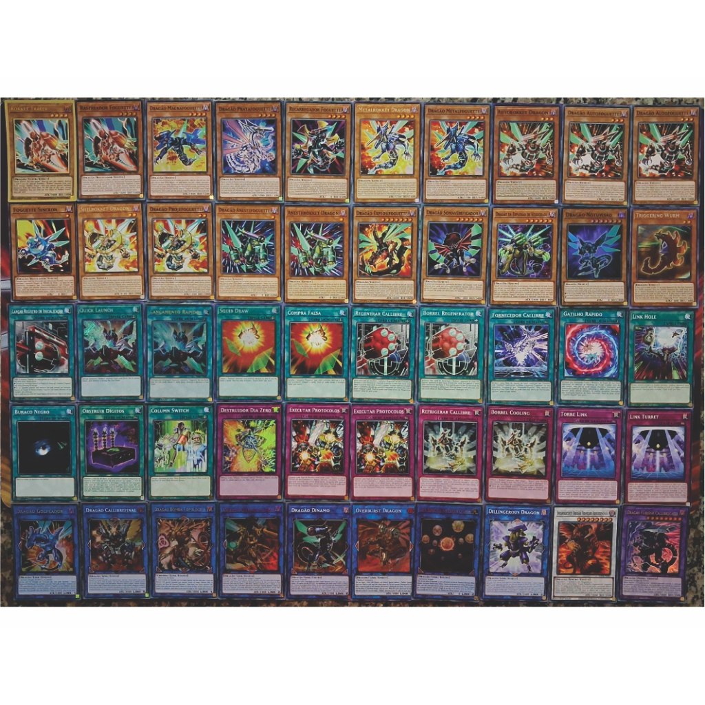 Yugioh Deck Rokket Dragon - Cartas Originais | Shopee Brasil