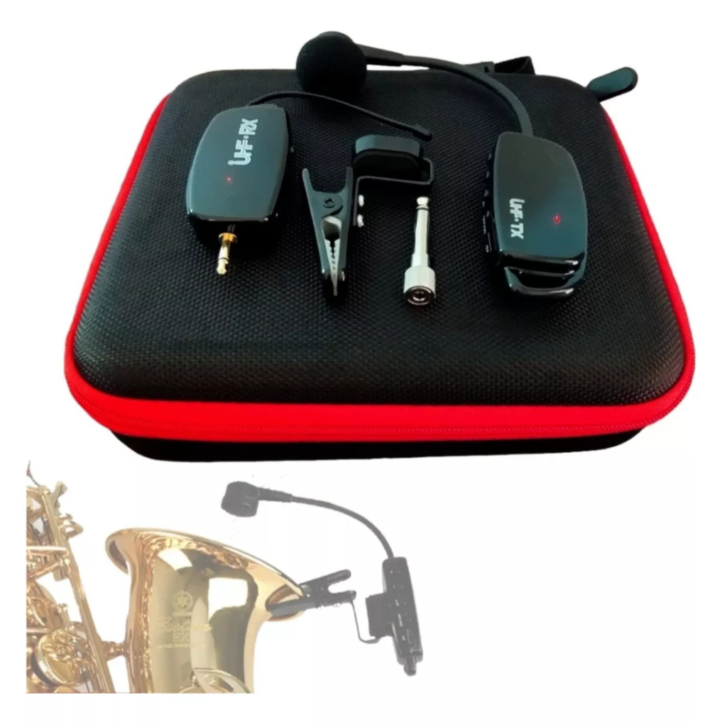 Microfone sem Fio para Sax e Demais Instrumentos de Sopro | Shopee Brasil