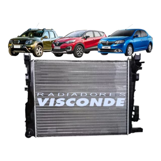 Radiador Visconde Logan Sandero 1.0 1.6 2.0 2014 2016 2018 2019