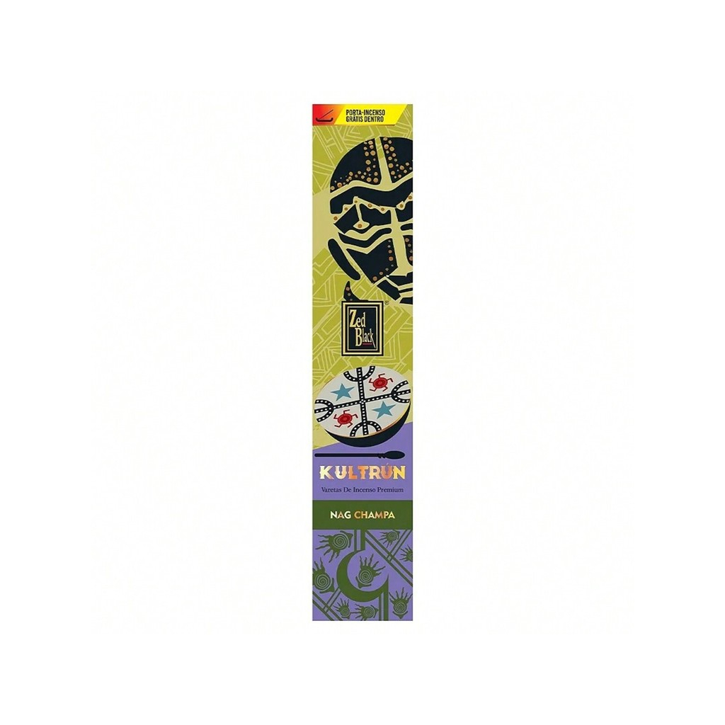 Incenso Indiano Kultrún Zed Black - Varios Aromas - Escolha O Seu