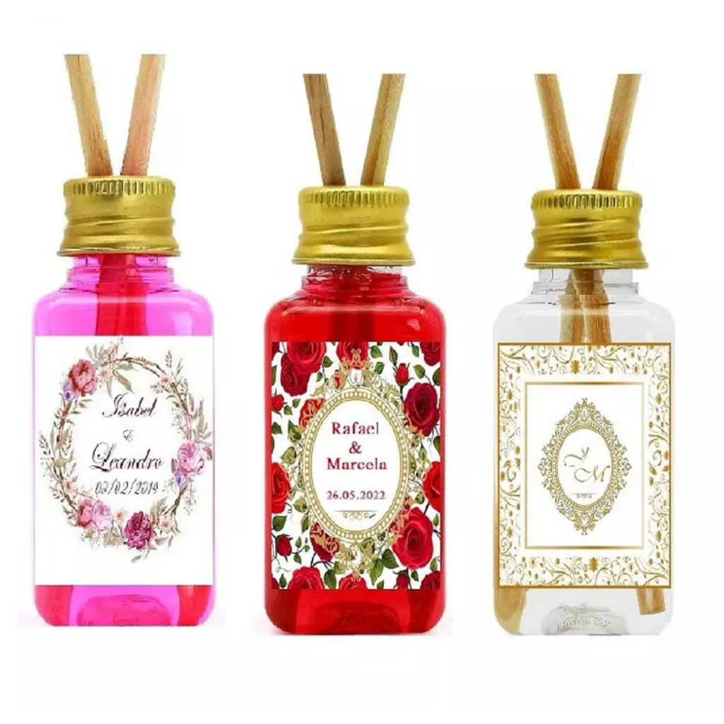 40 Mini Aromatizador de Ambiente Difusor Aromatizante Lembrancinha de Aniversário, Casamento, 15 anos, Chá de bebê