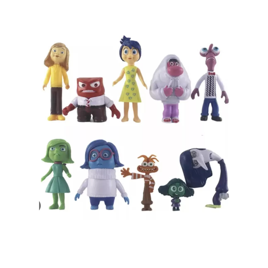 Kit C/10 Bonecos - Personagens Divertidamente 2 Inside Out | Shopee Brasil