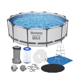 Piscina Estrutural 9150L + Escada + Capa + Forro + Filtro 110V ou 220V Bestway