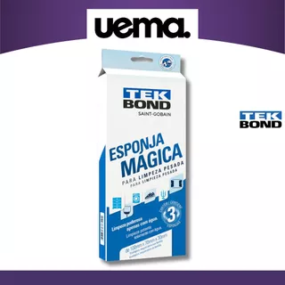 Esponja Mágica Limpeza Pesada Pacote com 3 unidades Tekbond
