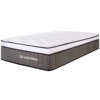 Colchão Solteiro Premium Mola Ensacada com Espuma D33 e Viscoelástica Nasa 88x188x32cm BF Colchões