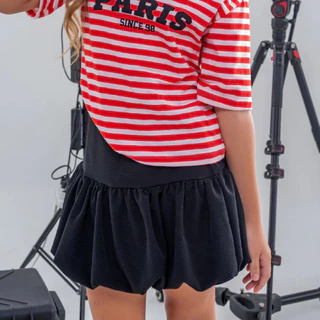 Saia Feminina Balone Infantil Juvenil Moda Atual Blogueira meninas Estilosas Produto de excelente Qualidade