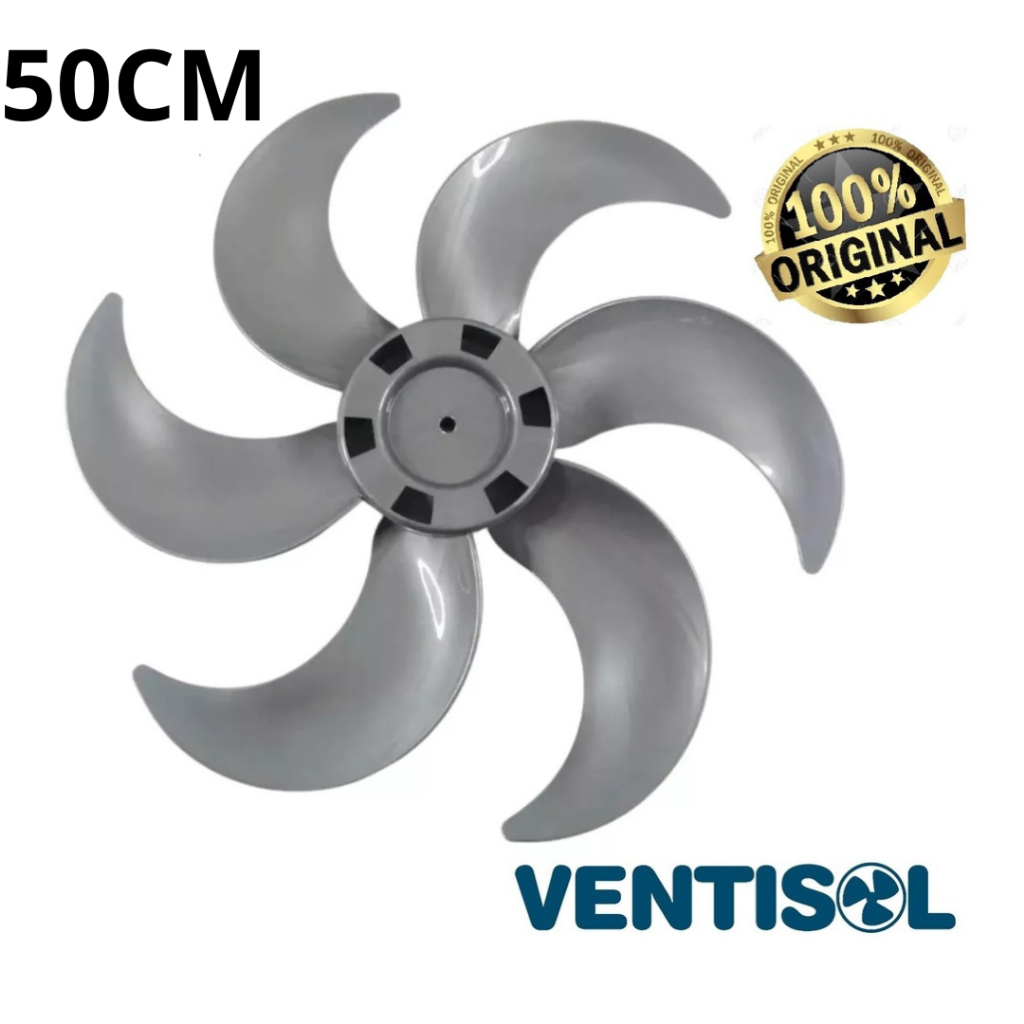 Hélice Original para o ventilador Ventisol Turbo 6 - 50cm - 6 pás ...