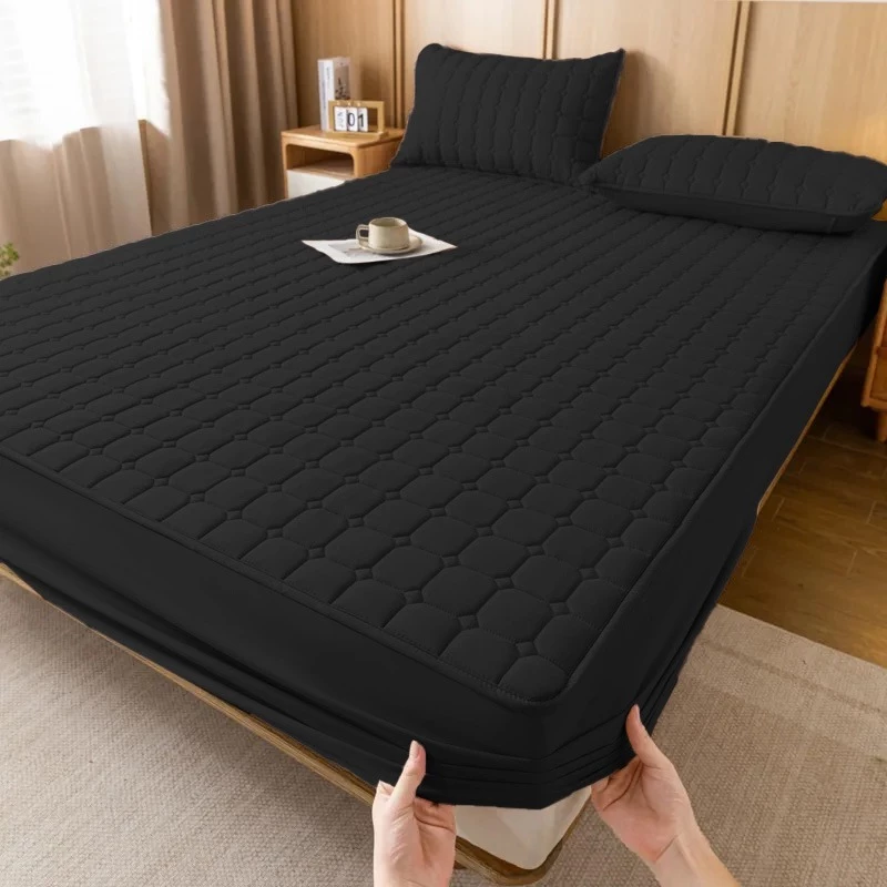 Protetor de Colchão Impermeável Matelado Varias Cores Para Cama Box Solteiro, Casal, Queen, King, Mini Berço E Berço - Imagem 4