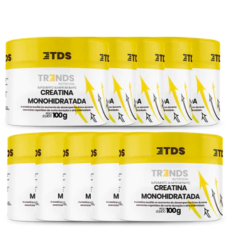 Kit Academia 10x Creatina Creatine Monohidratada Pote 100g