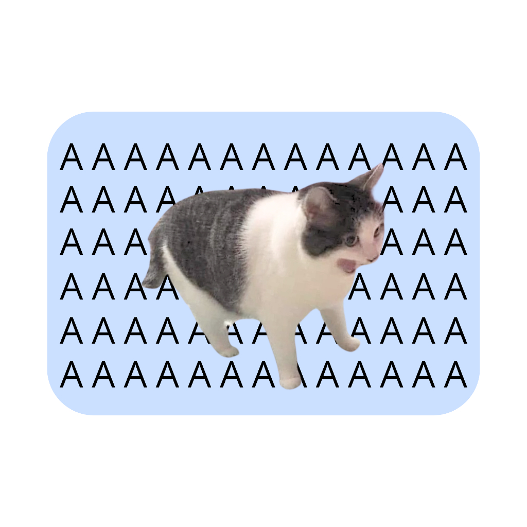 Mouse pad Estampado Gato Meme AAA