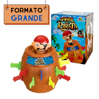 Jogo Barril Pirata Pula Pirata Original Tamanho Grande Brinquedo Infantil em Oferta na Shopee