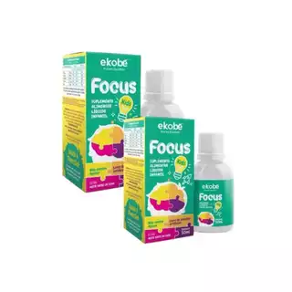 KIt 2x FOCUS KIDS 50ml Ekobé - PARA CRIANÇAS COM DÉFICIT DE ATENÇÃO - TDAH , MEMORY KIDS em Oferta na Shopee