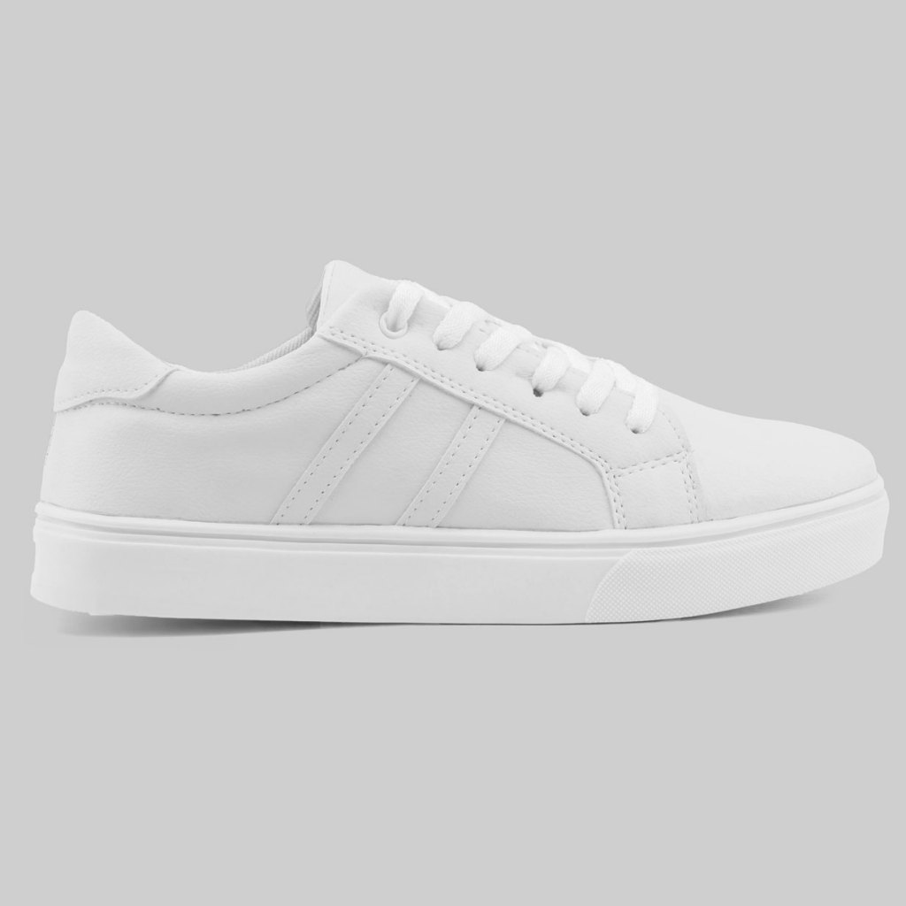 Tenis Masculino Casual Branco Preto Sapatenis Mood Passeio Leve Envio Imediato