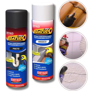 Borracha Líquida Impermeabilizante Spray Vedatudo 400ML tinta líquida de borracha impermeável DRYKO-