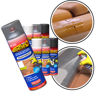 Borracha Líquida Impermeabilizante Spray Vedatudo 400ML tinta líquida de borracha impermeável DRYKO Preto Branca Incolor