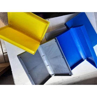 Lote com 5 estojos caixa plástica para fita vhs coloridos vazios