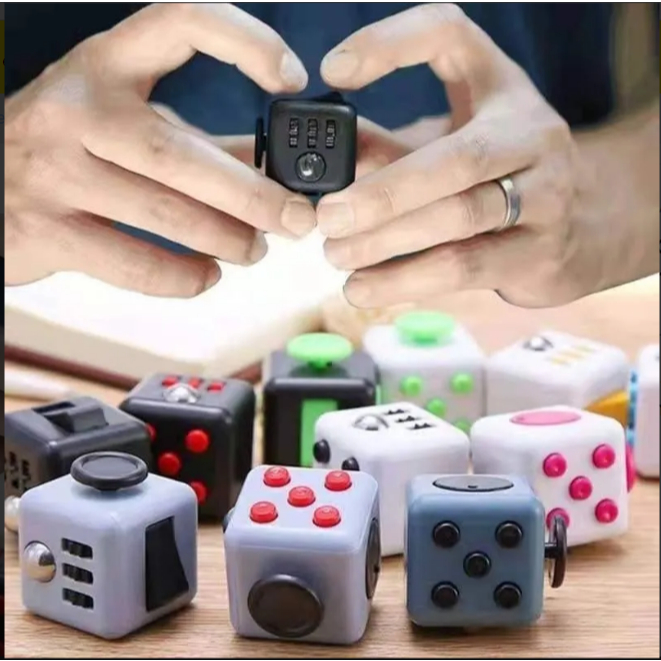 Cubo Fidget Ansiedade Cube Anti Estresse Dedo Apertar Pronta Entrega CUBO