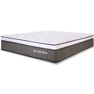 Colchão King Premium Mola Ensacada com Espuma D33 e Viscoelástica Nasa 193x203x32cm BF Colchões