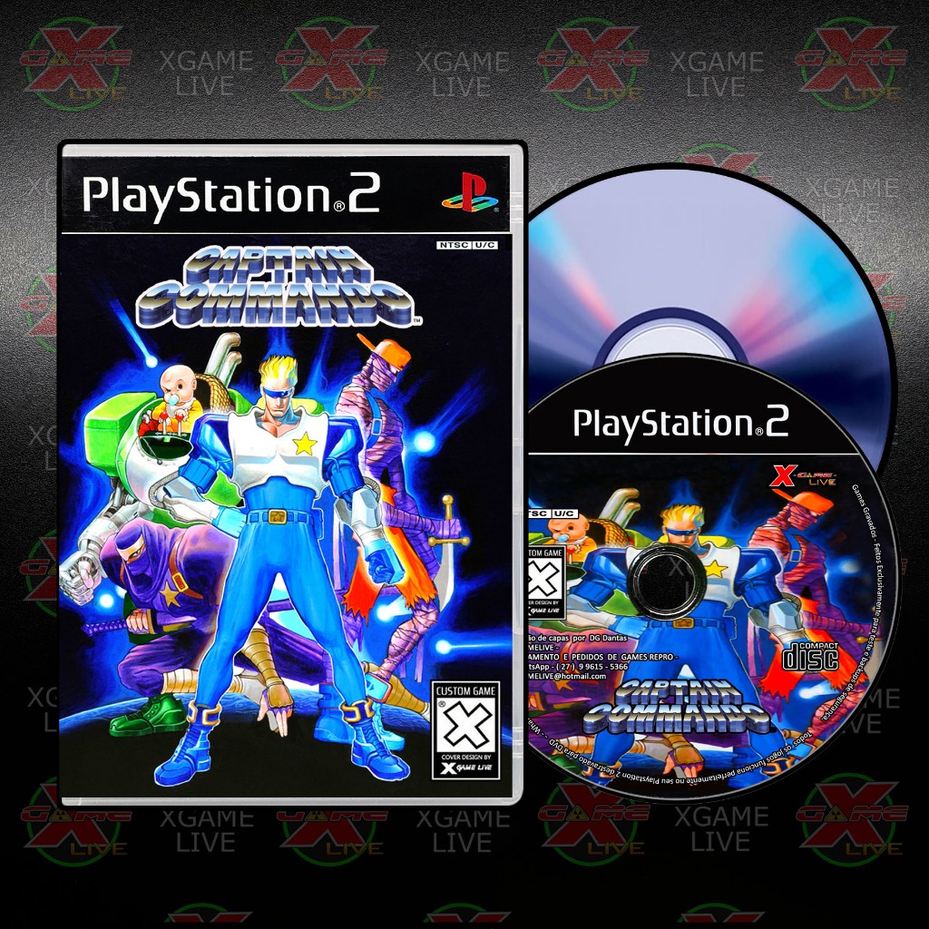Captain Commando - Repro Ps2 / Play 2 By XGAMELIVE | Shopee Brasil