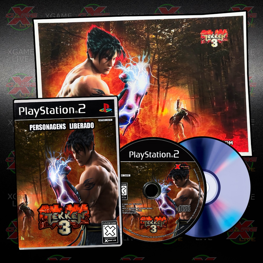 DVD GAME - TEKKEN 3 Arcade + POSTER - Repro Ps2 / Play 2 By XGAMELIVE ...