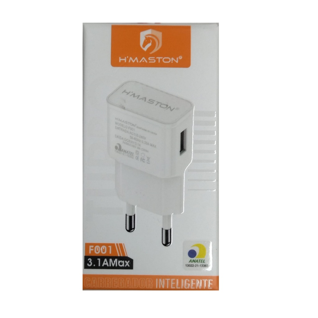 H'maston F001 Fonte 3.1A MAX Mini Carregador Original Portátil Usb ...