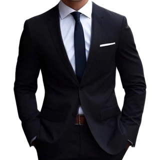 Terno Slim Masculino Executivo De Luxo (Blazer + Calça) Alto Padrão - Envio Imediato