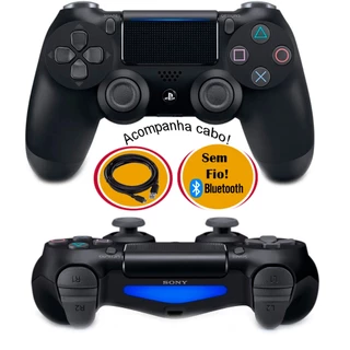 Controle PS4 Joystick Sem Fio Playstation Dualshock 4 Para PS3/PS4/PC/TV SMART