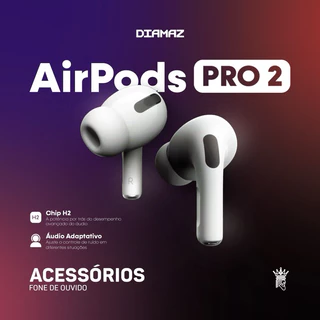 2024 Novo Airpods Pro 2 Fone Premium 2ª Geração USB-C 5.0 Qualidade 100% Com todas as Funções Ap.ple