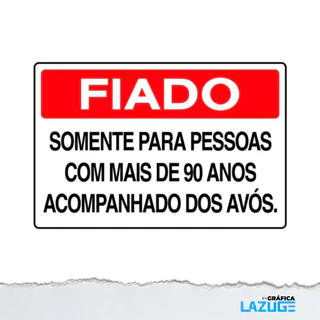 Placa De Sinalização - 21x29 - Plastificada com Fita Dupla Face.