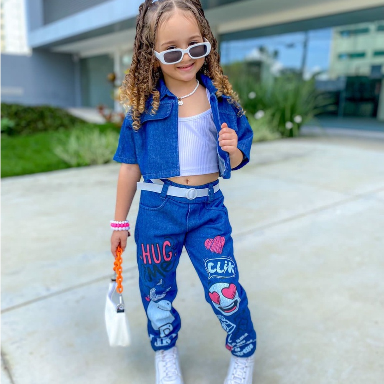 Conjunto Infantil Feminina Estilosa Roupa Estilosa Infantil