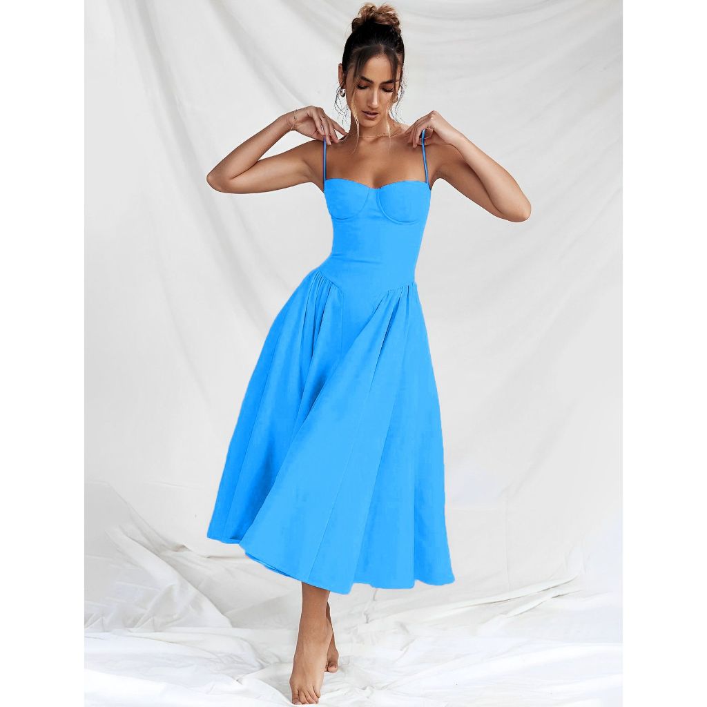 Vestido Midi Azul na Black Friday 2025 | BuscaProdutos