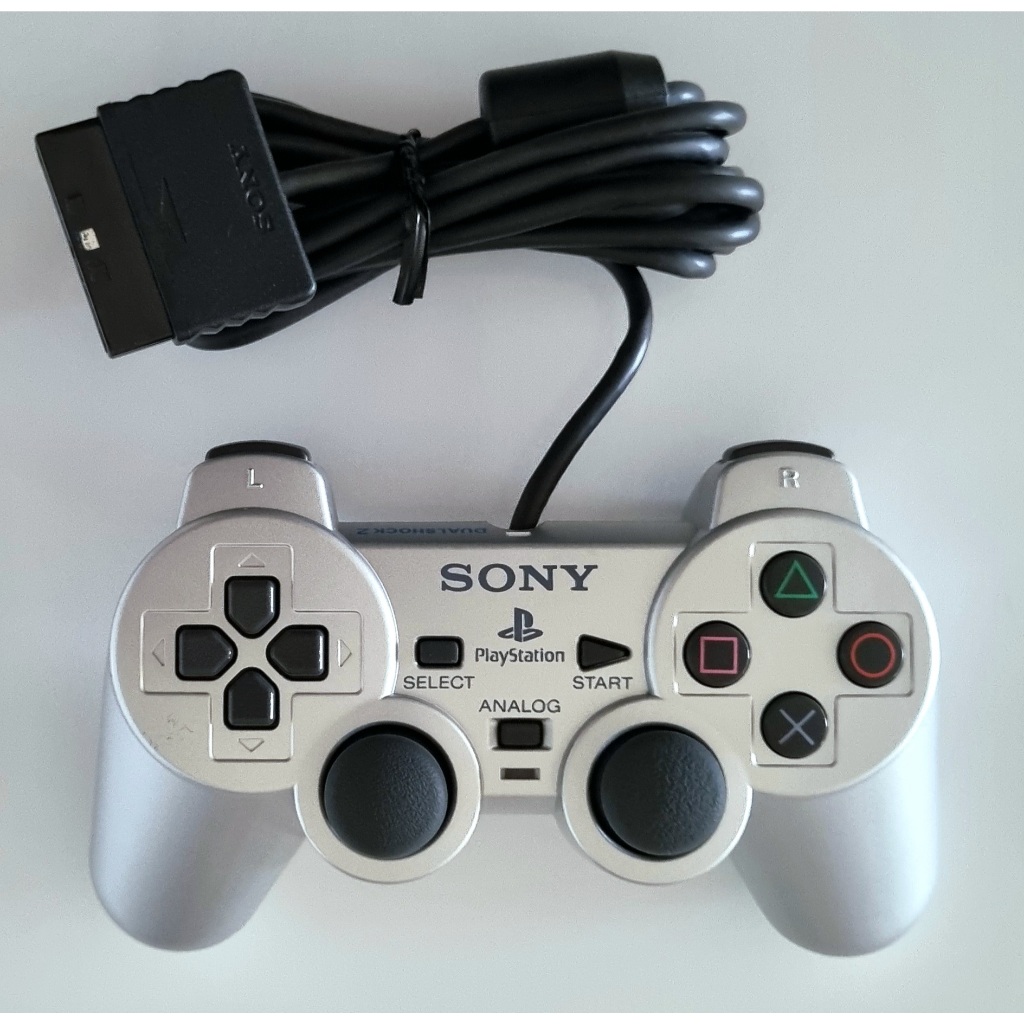 Controle de PS2 Satin Silver Serie A Original