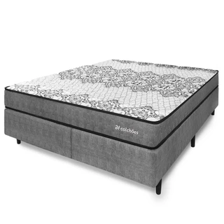 Cama Box Queen Ortopédico Firme Sleep Time 158x198x51 Bf Colchões