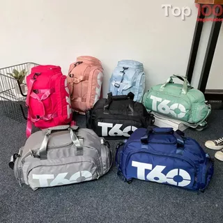 Bolsa Esportiva T60 Vira Mochila de Viagem Multifuncional de Grande Capacidade Resistente e Impermeável