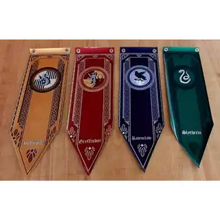 Flâmulas/Bandeiras Decorativas Casas Harry Potter