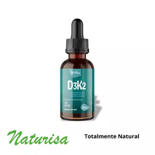 VITAMINA D3+K2 EM GOTAS 30ML - 100% NATURAL - NATUSVIDA