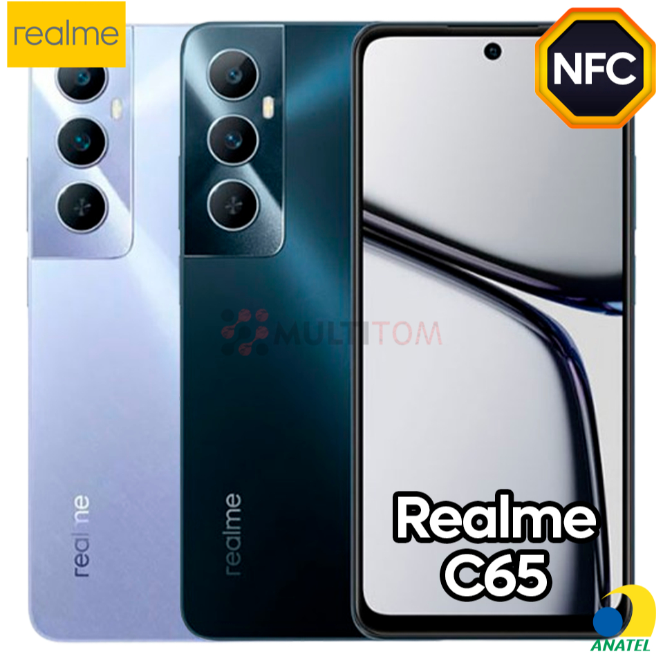 Celular Realme C65 NFC Tela IPS 6.67