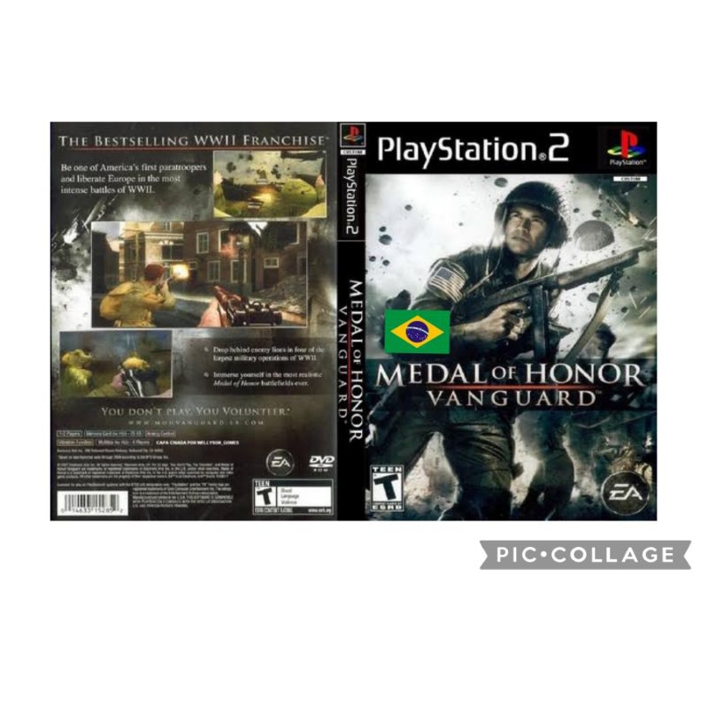 MEDAL OF HONOR Vanguard PS2 d.v.d | Shopee Brasil