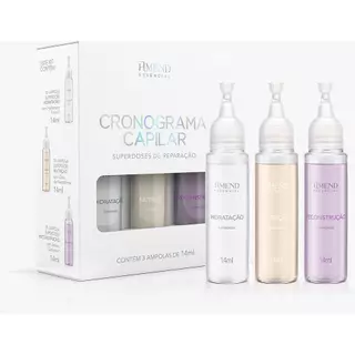Amend Essencial Cronograma Capilar Superdoses de Reparação - 3 Ampolas de 14ml em Oferta na Shopee